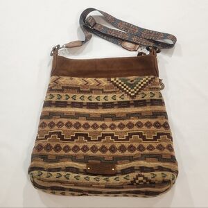 Lucky Brand Bohemian Southwest Crossbody Satchel Bag